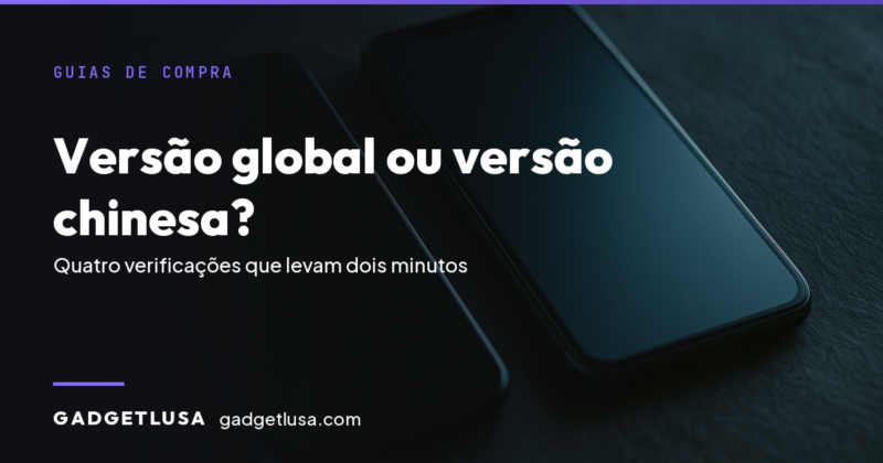 Dois telemoveis lado a lado sobre ardosia escura